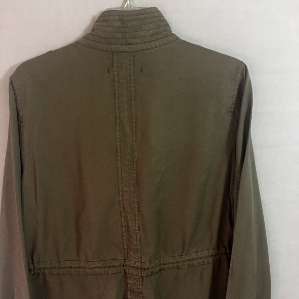 Max Jeans Green Tencel Utility Military Jacket - Picture 4 of 4